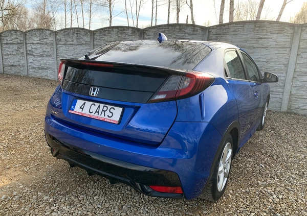 Honda Civic cena 51000 przebieg: 141232, rok produkcji 2015 z Szprotawa małe 562